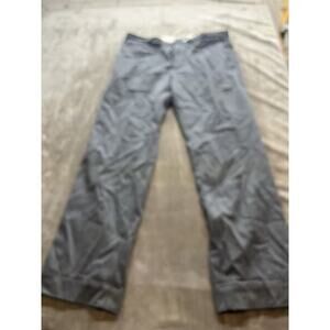 Banana Republic Dress Pants Mens Size 36x32‎ Slim Fit Tailored Flat Front Gray